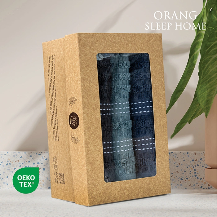 پک هدیه 3 عددی حوله آلین 50×90 تیره Alin
